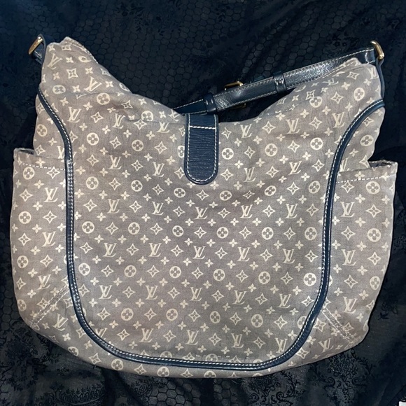 Louis Vuitton Idylle Encre Lin Monogram Grey Canvas Hobo - Picture 4 of 11
